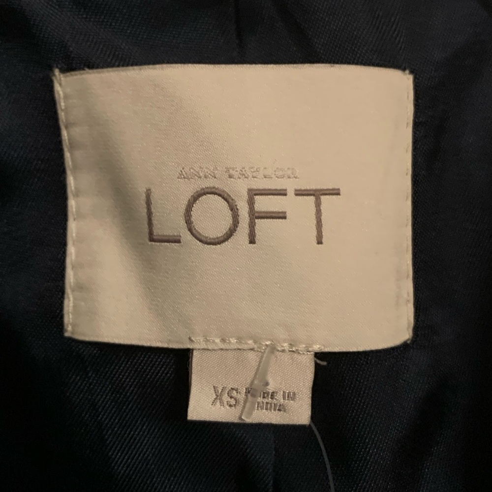 NWT Ann Taylor Loft Green pea coat XS - Picture 2 of 5